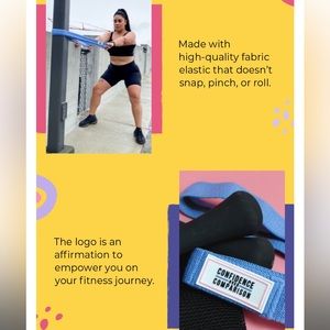 🤑FREE add to bundle⭐️ NEW Confidence Over Comparison Long Resistance Band